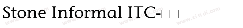 Stone Informal ITC字体转换